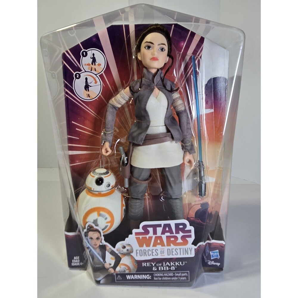 Star Wars Forces of Destiny Rey of Jakku & BB-8 Hasbro New Sealed 2017